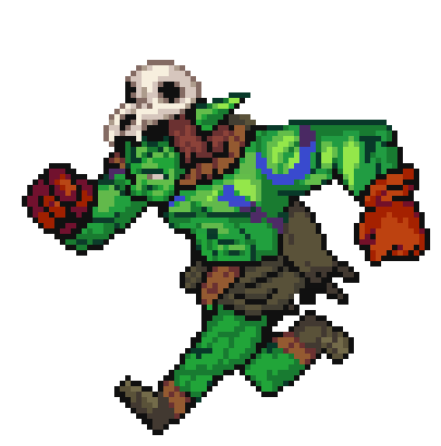 ArtStation - [GIF] Very Hungry Orc (Pixel Art Character Animation)